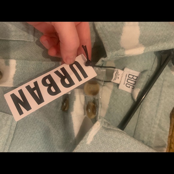 UO BDG “Ashlyn” embellished shirt jacket shacket small - Picture 5 of 10